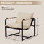 Chaise d'appoint d'extérieur rembourrée en métal Sling-104430807