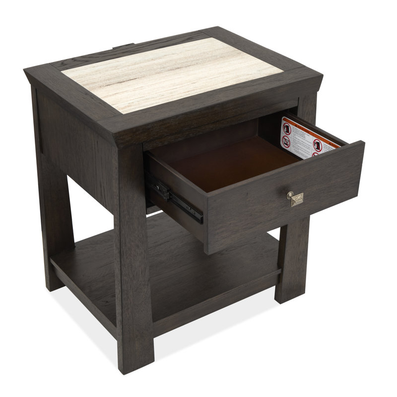 Table de chevet ouverte