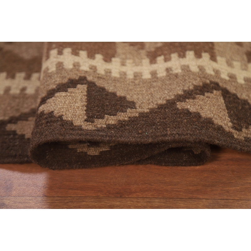 Tapis oriental géométrique Kilim 5 x 6