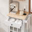 Kugler Solid Wood Top Kitchen Cart-450412609