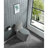 1.1/1.60 GPF Dual-Flush One Piece Toilet, Water-Saving Elongated Comfort Height Floor Mounted, Soft Closing Seat, 1000 Gram Map Flushing Score Toilet, Light Grey-123310606