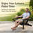 Solid Wood Folding Adirondack Chair, Embossed Wood Grain Patio Lounge Chair, Double-coated Weather-resistant, Half Pre-assembled For Garden Backyard Patio-1564071871