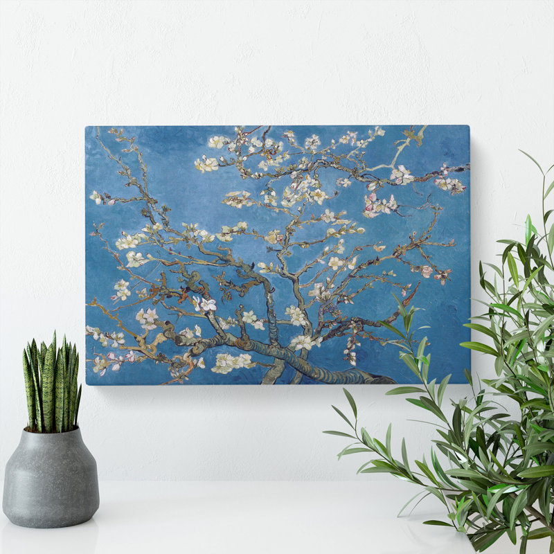 Almond Blossom Branches Vol.2 by Vincent Van Gogh - Wrapped Canvas Painting, 50cm H x 76cm W x 3cm D