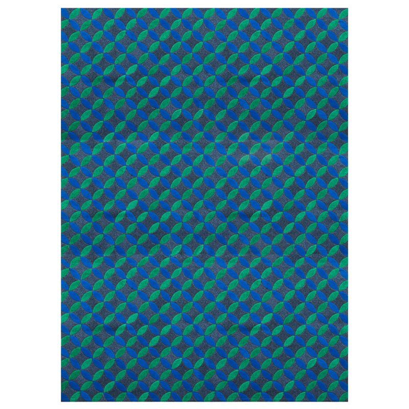 Aladdin Geometric Area Rug in Blue, Rectangle 9'10" x 13'1"