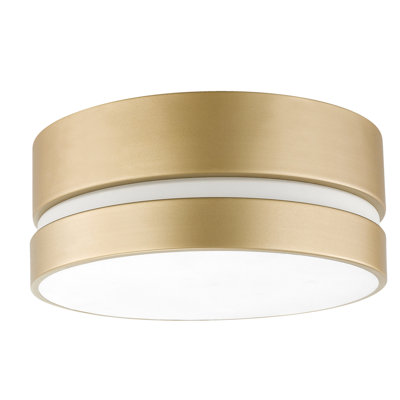 Minier Frosted Glass Flush Mount
