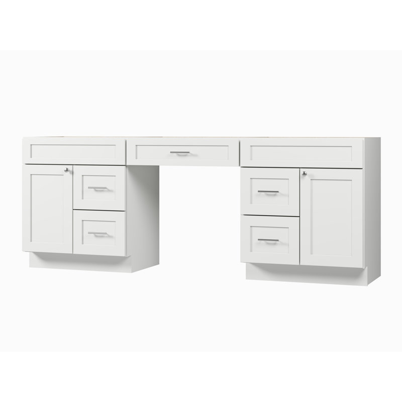 Base de meuble-lavabo double 90 seulement, Blanc