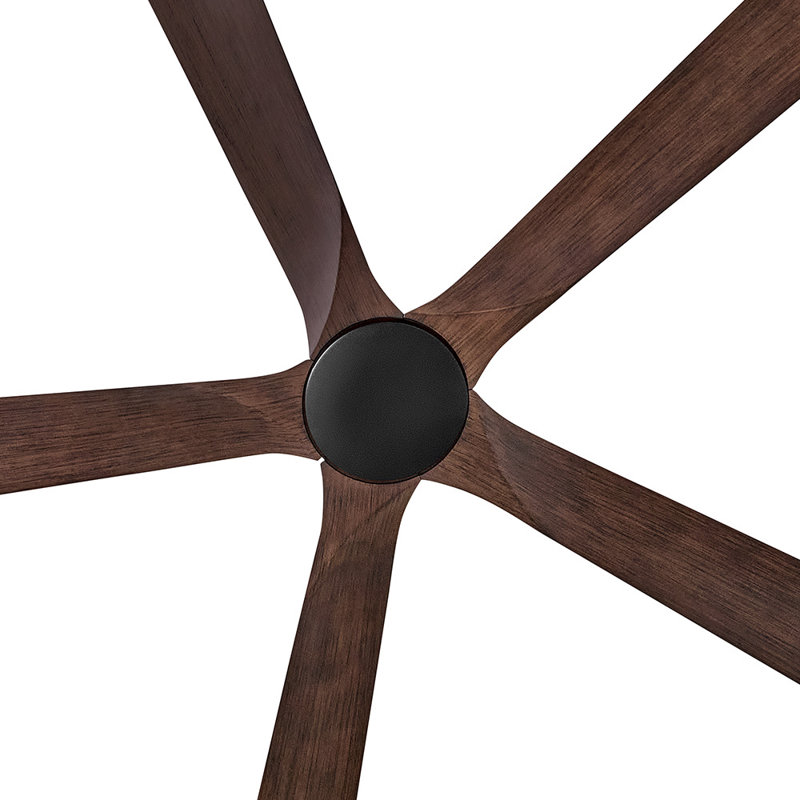 Hinkley Layton Ceiling Fan, Walnut, Matte Black