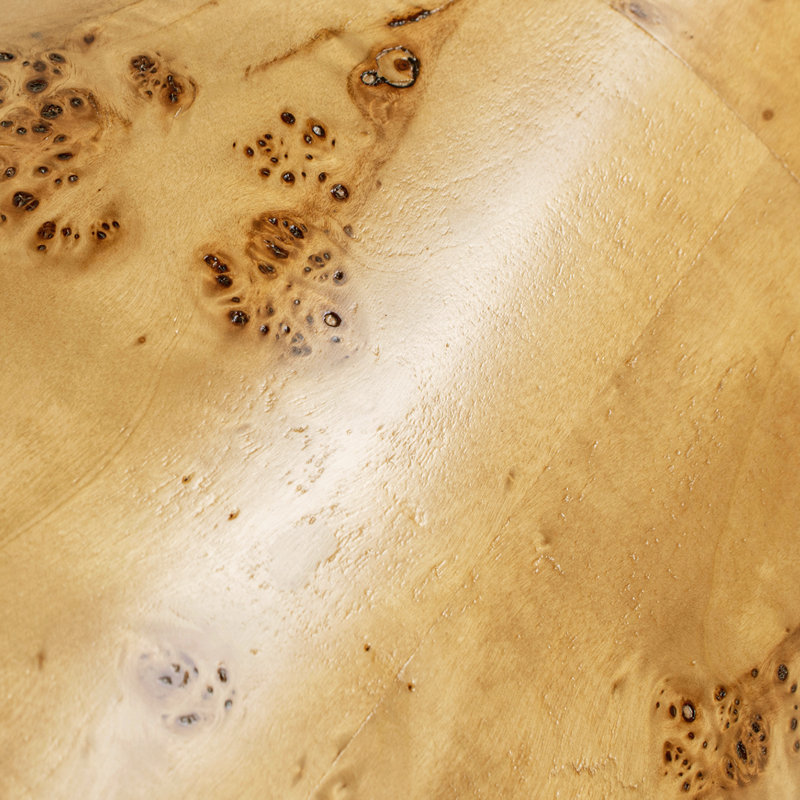 Seefeldt 29.5" Burl Accent Pillar Side Table
