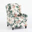 Fauteuil inclinable manuel à imprimé floral-1456641072