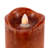 Set Of 3 Ivory Led Pillar Candles With Aurora Flame And Remote-1719290411