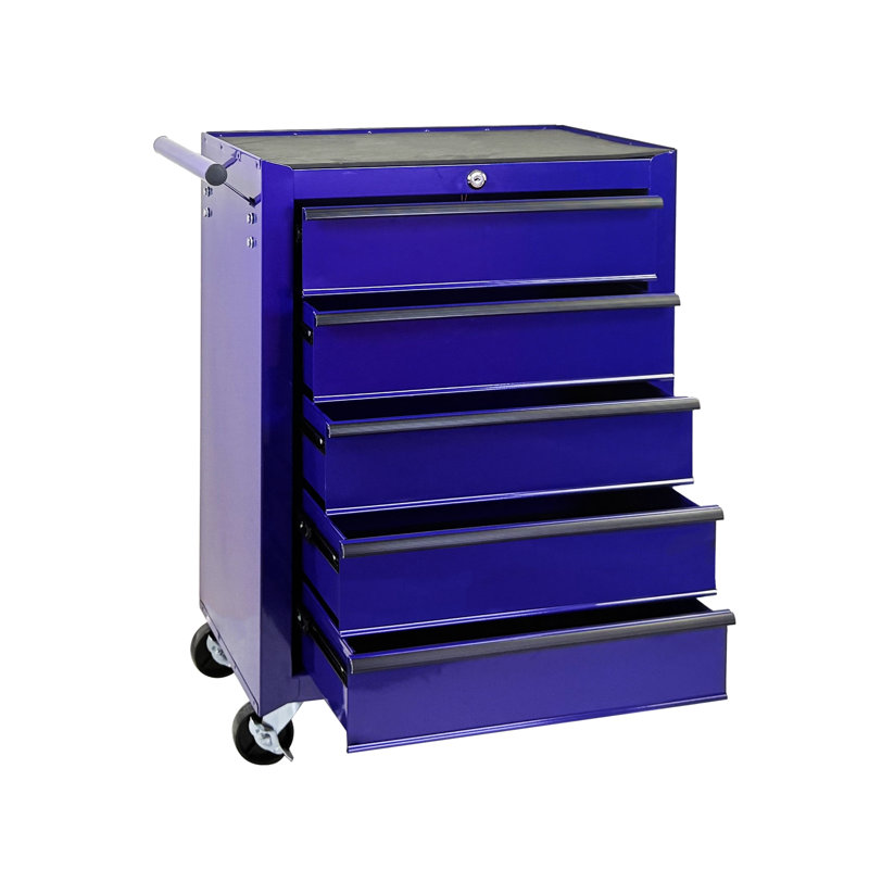 Rolling Metal Tool Chest, Purple