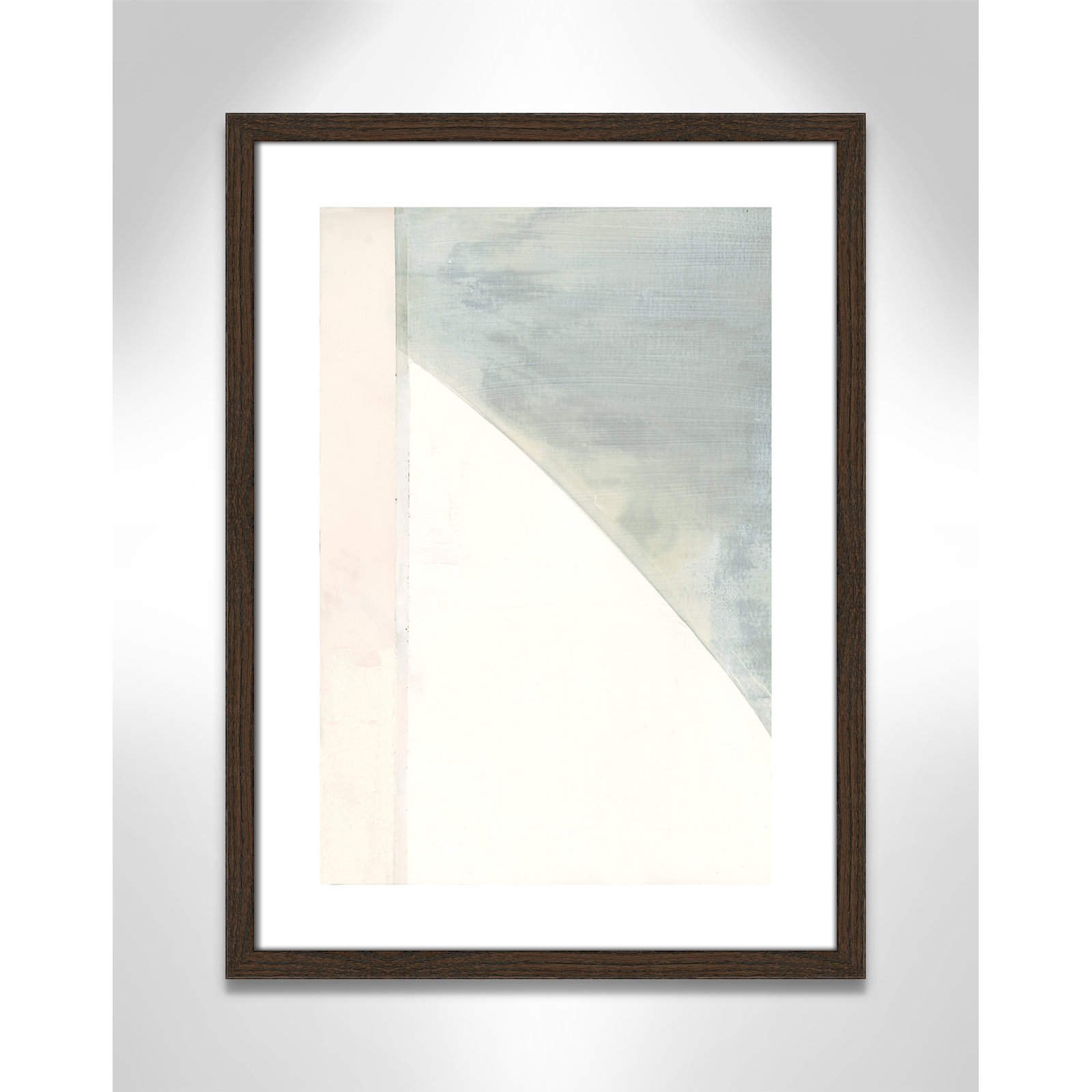 Alexandria "In Neutral I" Painting by Cartissi, 23" H x 17" W x 0.75" D, Walnut Wood Framed Paper