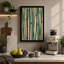 Bamboo in Green Japandi - Wrapped Canvas-1049243515-1049243504