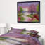 Lac romantique en rose et vert - impression d'art graphique-34272613-34272941