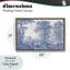 Cadre flottant vintage en toile teintée bleu, design Vintage Hustle-1636208242-1636208244