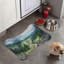 Scenic Watercolor Views - Tapis d'alimentation en forme d'os
