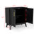 Mid Century Modern Fluted Sideboard Cabinet With Adjustable Shelves & Solid Wood Legs-1025937716