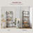 Sheffield 62.7H 23.6W Etagere Bookcase-872540504