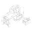 Bureau de direction avec huche Theo-827194385