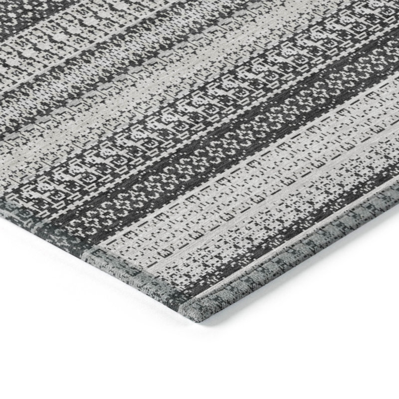 Striped Indoor / Outdoor Rug, Rectangle 10' x 14'