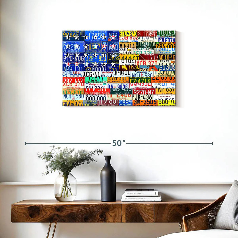 Borges Scrap Flag, 20" H x 30" W