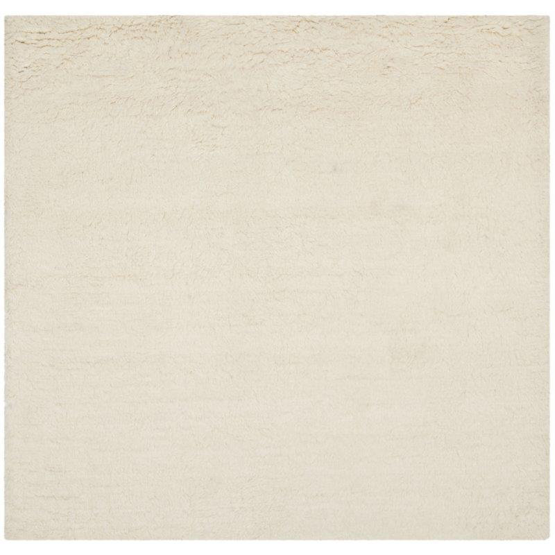 Jedrik Hand Tufted Wool Solid Color Rug, Square 6'