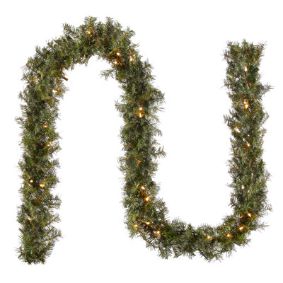 Wayfair Basics® Fir Pre-Lit Garland