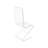 Chair, Clear Ghost Acrylic - Z LED Design 10035-2 Returned Unit