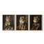 Ensemble de 3 reproductions de giclées encadrées, série royale L III - prêt à être accroché-107300067-107300065