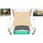 Colourtree Sun Shade Sail Rectangle Canopy Fabric Cloth Screen, Water Permeable & UV Block UPF50-54246438-100565709