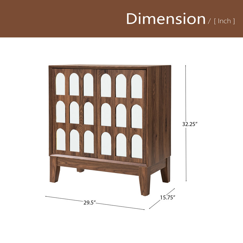 Double Door Cabinet, Walnut