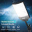 Lampadaires solaires 12 000 W, 850000LM de rechange pour l'éclairage extérieur imperméable, détecteur de mouvement à DEL 6500K