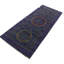 Hand Knotted Wool Area Rug in Gray And Purple