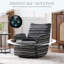 Fauteuil demi-tonneau rembourré et pivotant rembourré