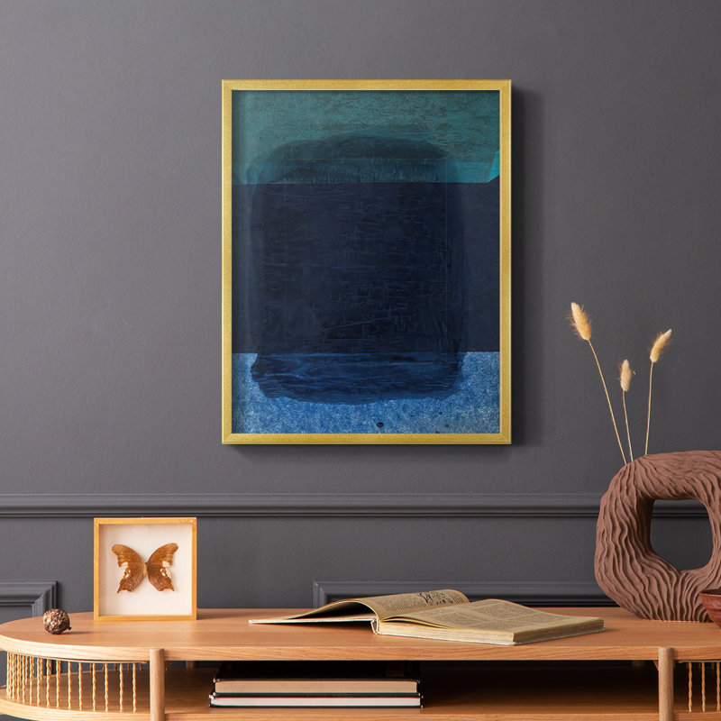 Souvenir de Rothko II, reproduction encadrée - bois massif, Or, H 14 po x l 11 po