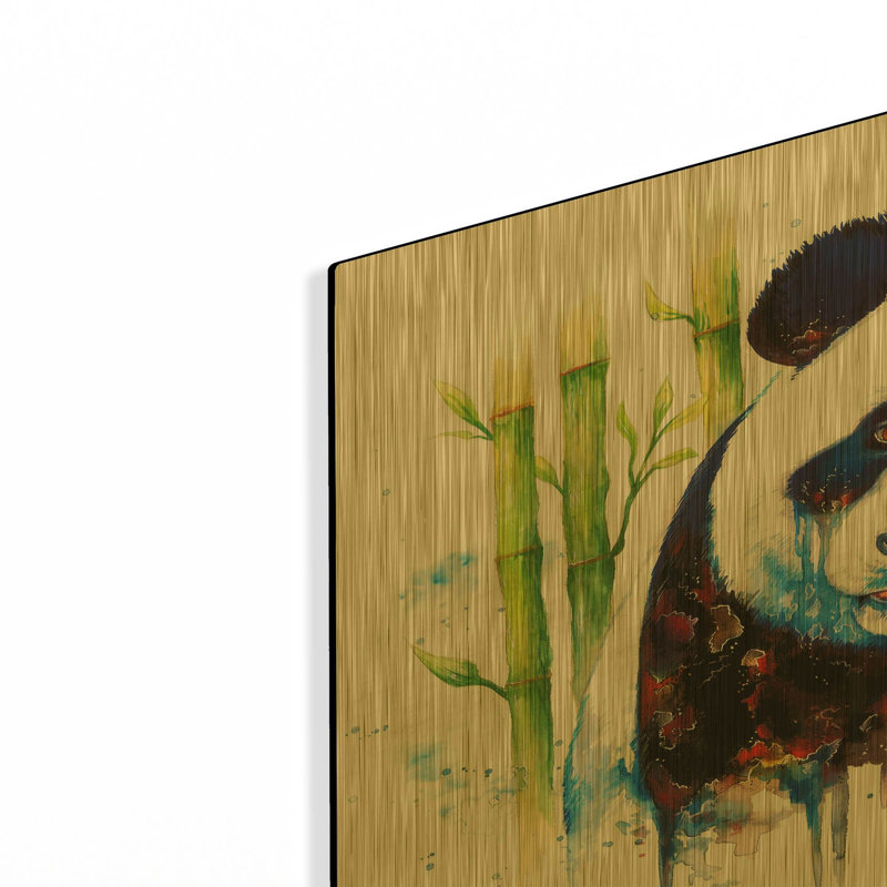 « Cendres bleues » par JoJoes Art, tableau mural en métal doré, 61 x 41 cm, 24 po x 16 po