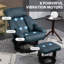 Fauteuil inclinable de massage avec repose-pieds HOMcom