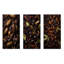 Cacao Baroque Bean - ensemble d'art mural en métal Cacao de 3-206058840