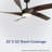  Kappler 60" Indoor/Outdoor Ceiling Fan with LED Light, 6CCT Dimmable LED, Ceiling Fan with Light and Remote - Matte Black with Dark Brown-882306571-882306570