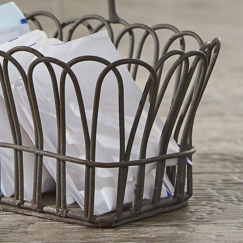 Metal Rectangle Flatware Caddy