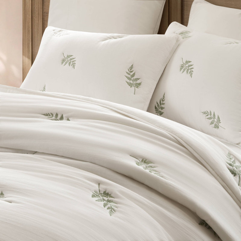 Ensembles de literie en coton de qualité supérieure, courtepointe très grand 3 pièces, décoration botanique pour la maison