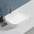 Topcraft 17.9" White Oval Rectangular Bathroom Ceramic Sink Vessel Basin