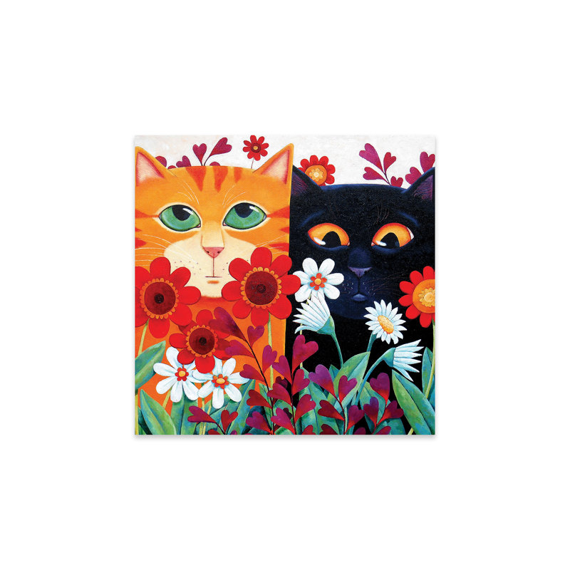 Chats d'Emily sur peinture plastique / acrylique
