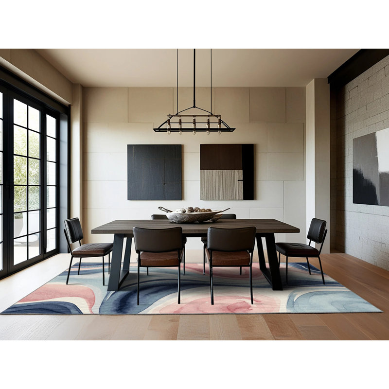 Blossom Tide Rug, Round 5'