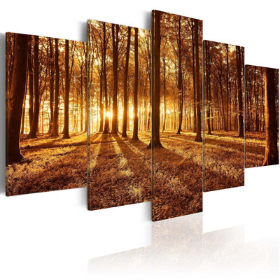 «Winchell Amber Forest» sur toile, reproduction de 5 pièces