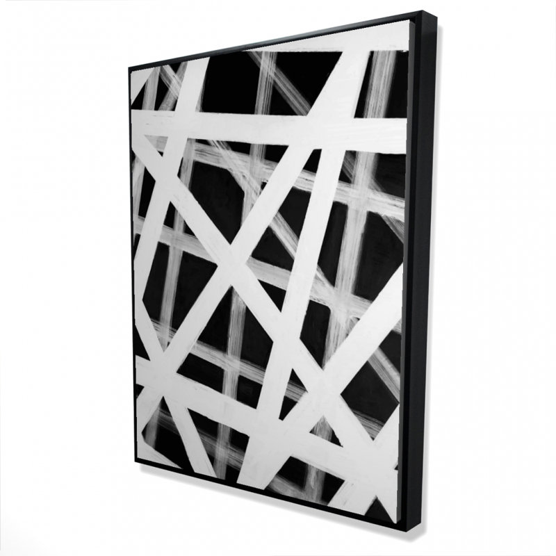 Geometric Stripes Print On Canvas