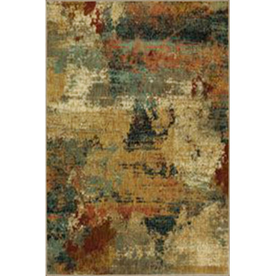 Pastel Painted Modern Patterned Decorative Machine Washable Rug