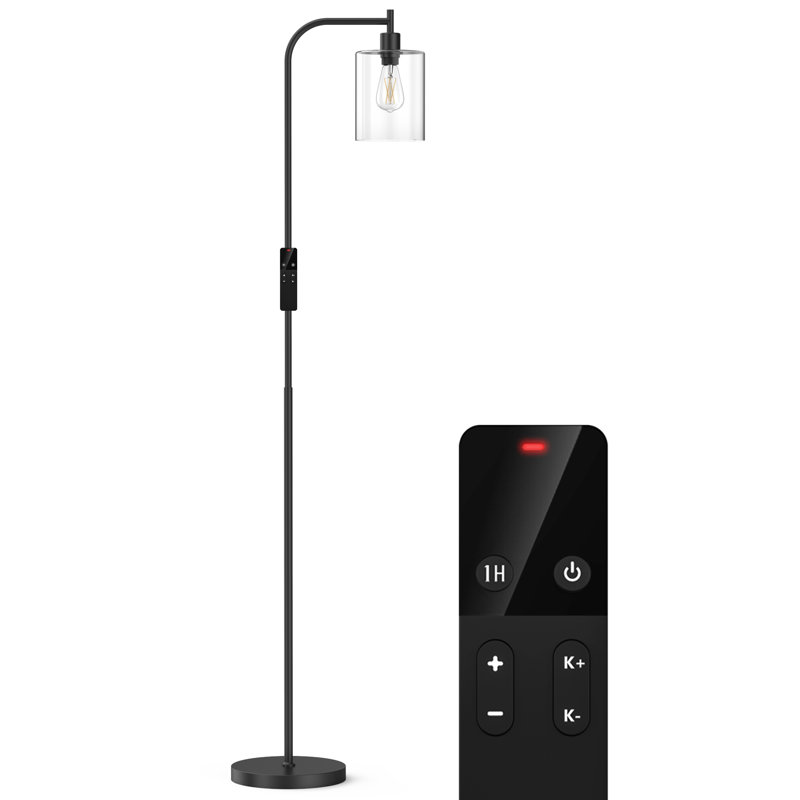 Candye 66'' Arched Floor Lamp with Remote Control and Bulb Included