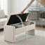 Banc de rangement avec siège rembourré, compartiment caché pour le salon et la chambre à coucher-1188855197