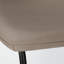 Chaise de bureau Hansel en polyuréthane / métal crème, H 39,45 po x l 17,77 po x P 21,71 po-1165153621